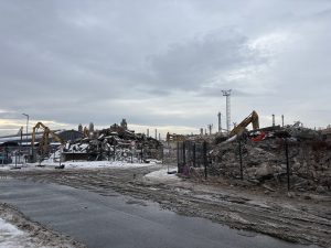 Demolice provozní budovy ČD na hlavním nádraží v Praze.
Foto: Zdopravy.cz / Vojtěch Očadlý