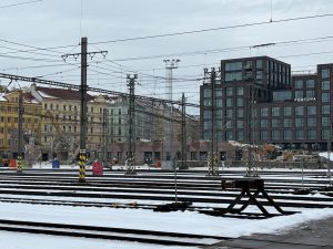 Demolice provozní budovy ČD na hlavním nádraží v Praze.
Foto: Zdopravy.cz / Vojtěch Očadlý