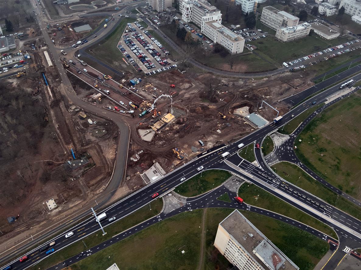 Proměna křižovatky Mileta, stav 11/2025. Foto: Statutární město Hradec Králové / Hradeckralove.org