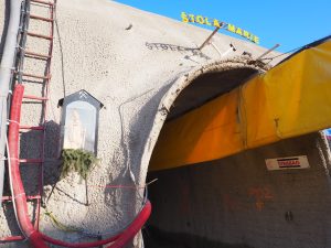 Průzkumná štola Marie pro budoucí tunel Kamenná Vrata na dálnici D3. Foto: Zdopravy.cz / Jan Nevyhoštěný