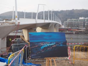 Zatěžovací zkouška na Dvoreckém mostě. Foto: Zdopravy.cz, Jan Nevyhoštěný