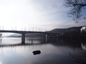 Dokončovaný pražský Dvorecký most (21. leden 2026). Foto: Zdopravy.cz, Jan Nevyhoštěný
