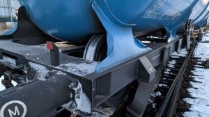 Vykolejení nákladního vlaku v Havlíčkově Brodě. Foto: Drážní inspekce