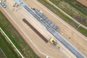 Stavba Rail Baltica. Foto: LTG Infra