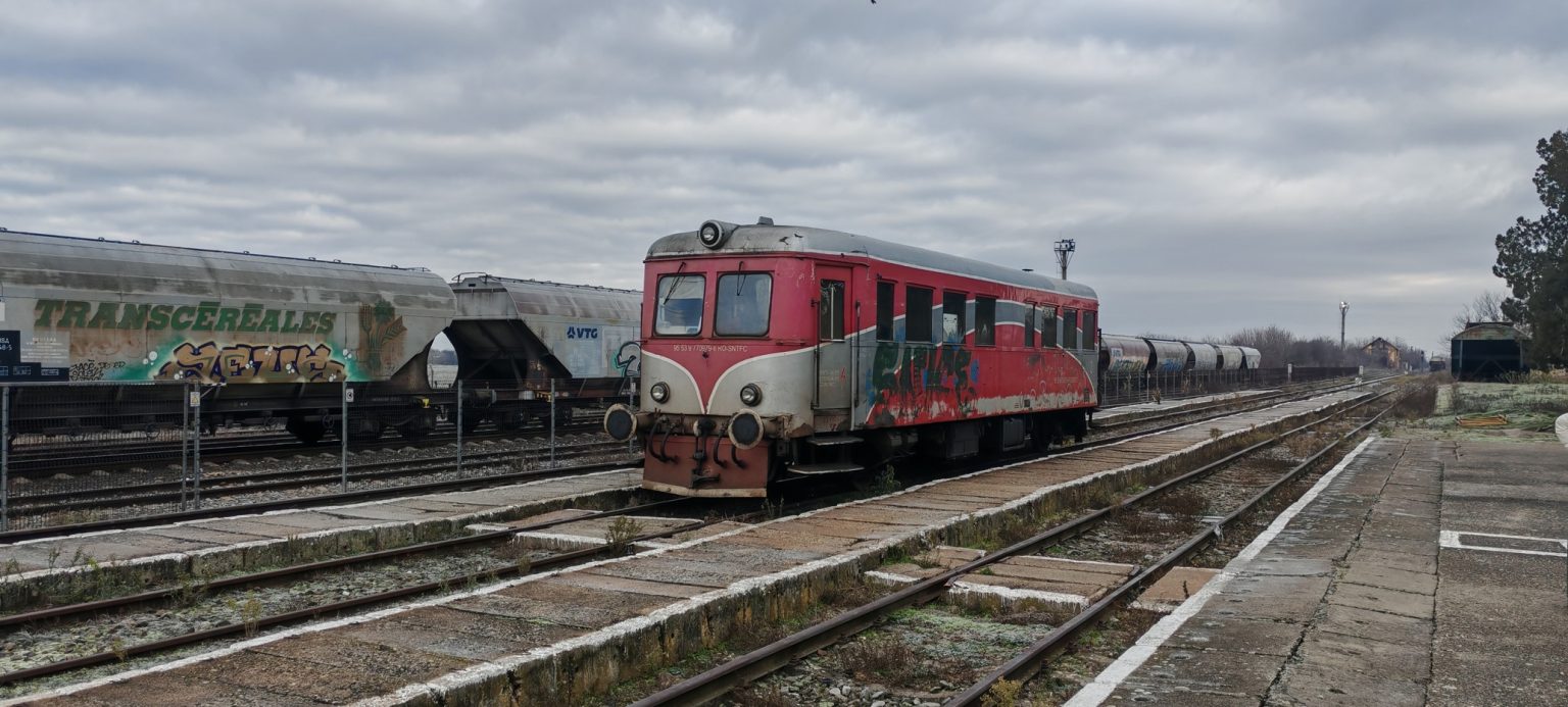 Vlak na rumunsko-srbské hranici. Foto: Martin Kothera