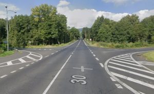 Křižovatka u Chlumce. Foto: Google Street View