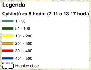 Cyklodoprava v Opavě - legenda
Zdroj: město Opava