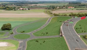 Vizualizace spojky D7 - D8. Foto: Krajská správa a údržba silnic Středočeského kraje