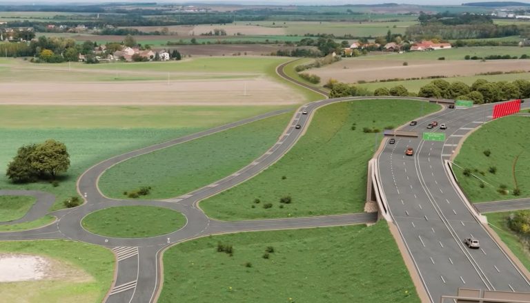 Vizualizace spojky D7 - D8. Foto: Krajská správa a údržba silnic Středočeského kraje