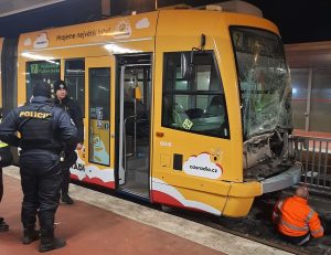 Srážka tramvají v Ostravě. Foto: Policie ČR