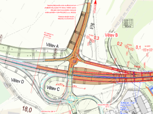 Dálniční křižovatka Nová Ves u D8. Foto: ŘSD