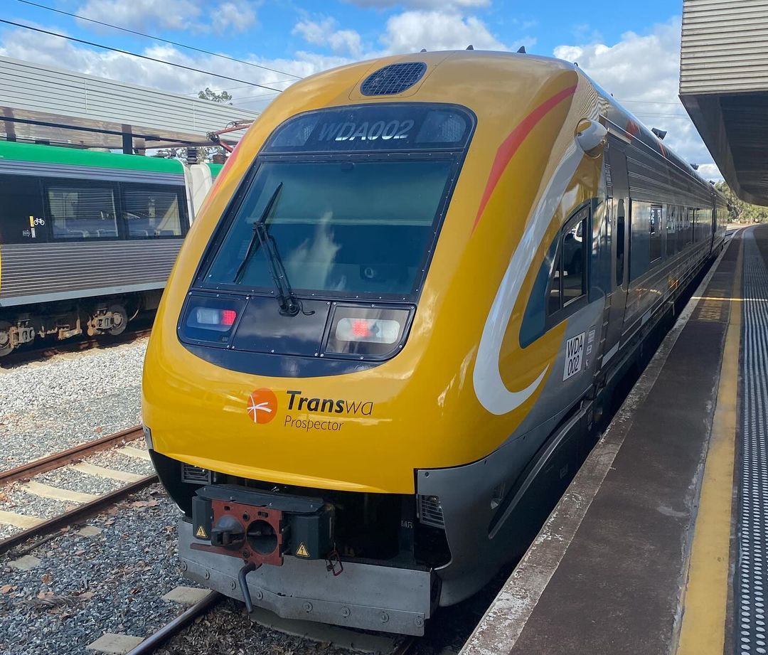 Vlak Transwa Prospector v Perthu. Foto: Transwa