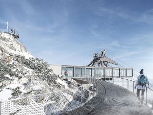 Podoba horní stanice lanovky na Ještědu. Foto: SIAL / Statutární město Liberec