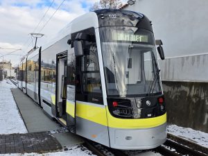 První tramvaj Škoda Forcity Classic 49T pro severoitalské Bergamo. Foto: Zdopravy.cz / Jan Nevyhoštěný
