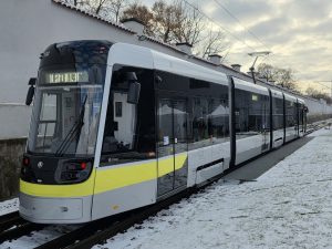 První tramvaj Škoda Forcity Classic 49T pro severoitalské Bergamo. Foto: Zdopravy.cz / Jan Nevyhoštěný