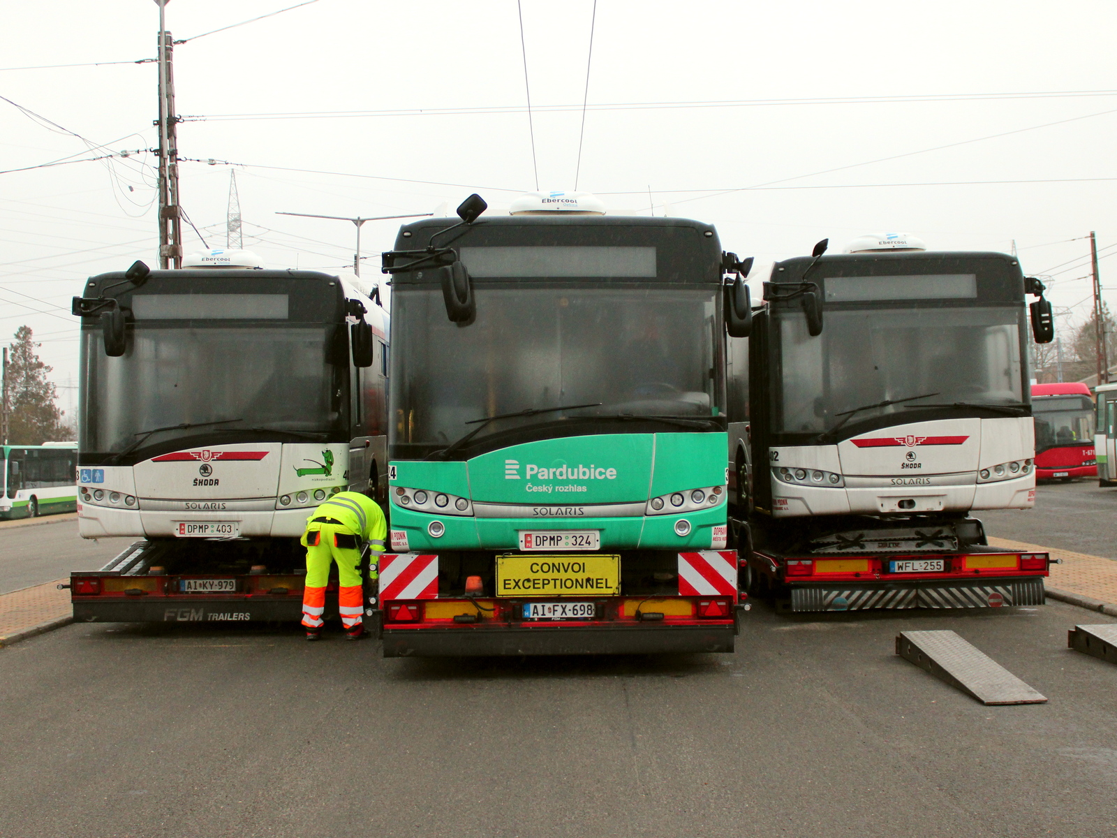 Pardubické trolejbusy pro Szeged. Foto: Nagy Miháli / Facebook.com