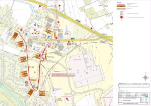 Dopravní opatření v souvislosti s přestavbou křižovatky v Dobré.
Zdroj: Obec Vojkovice