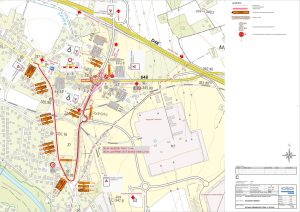 Dopravní opatření v souvislosti s přestavbou křižovatky v Dobré.
Zdroj: Obec Vojkovice