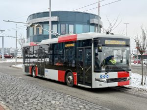 Nový turecký trolejbus Bozankaya SNG 12T na ověřovacích jízdách na severu Prahy. Foto: DPP – Dominika Brabcová