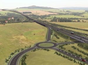 Úsek dálnice D6 Žalmanov - Olšová Vrata. Zdroj: ŘSD