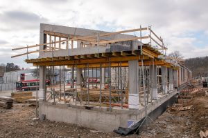 Rozestavěná nová budova hlavního nádraží v Mladé Boleslavi v únoru 2026. Foto: PID