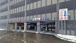 Parkovací dům u vsetínského nádraží. Zdroj: město Vsetín
