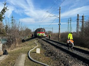 Nehoda na přejezdu v Nových Zámcích. Zdroj: Hasičský a záchranný zbor