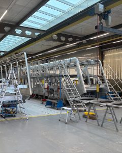 Výroba vozů lanovky na Petřín. Foto: CWA Constructions