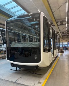 Výroba vozů lanovky na Petřín. Foto: CWA Constructions