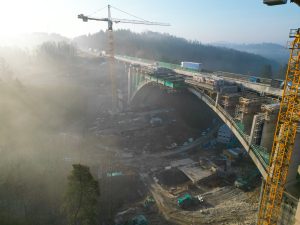 Demolice původní konstrukce mostu Šmejkalka na D1. Foto: Pavel Švestka, s.r.o.