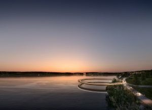 Vizualizace proměny jezera Medard. Zdroj: A8000