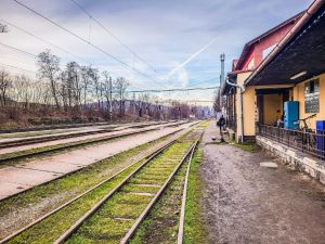 Železniční stanice Písek. Foto: Siuuuu/Mapy.com