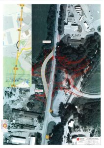 Nová okružní křižovatka u Kaplice - dopravně-inženýrská opatření. Foto: ŘSD