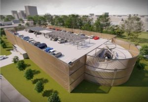 Parkovací dům v Kolíně u nádraží. Foto: mukolin.cz