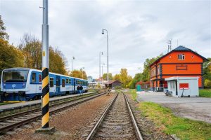 Opravená nádražní budova v Pacově. Foto: pacov.cz