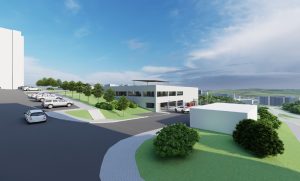 Vizualizace nového parkovacího domu v Novém Lískovci. Foto: Pris
