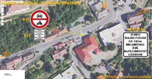 Školní ulice v Nižboru bude nově i školní. Zdroj: MÚ Beroun