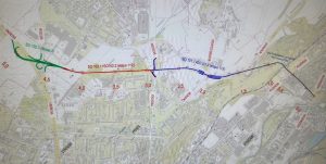 Opravy Kbelské ulice v Praze. Zdroj: TSK