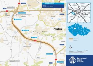 Úsek Pražského okruhu D0 515 - zkapacitnění. Zdroj: ŘSD