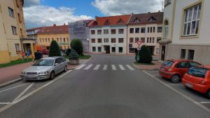 Nádražní ulice v Pelhřimově. Zdroj: Mapy Seznam