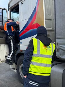 Mezinárodní akce Albatross 4.0 zaměřená na tzv. 360° kontrolu těžké nákladní a autobusové dopravy. Foto: INSID