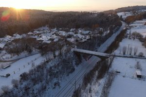 Traťový úsek Žďár nad Sázavou - Sázava u Žďáru. Foto: Správa železnicdefault