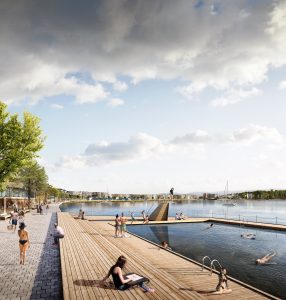 Vizualizace proměny jezera Medard. Zdroj: A8000