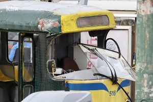 Vykolejená tramvaj K2 v Sarajevu. Foto: Klix.ba