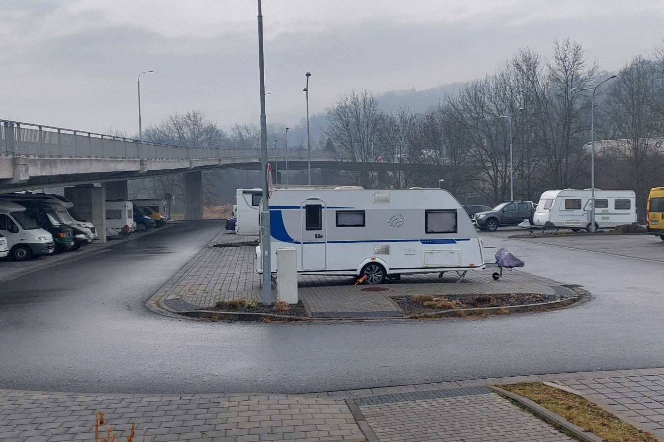 Parkoviště P+R a B+R v lokalitě Zlín – Příluky. Zdroj: Bluesky / Vít Mach