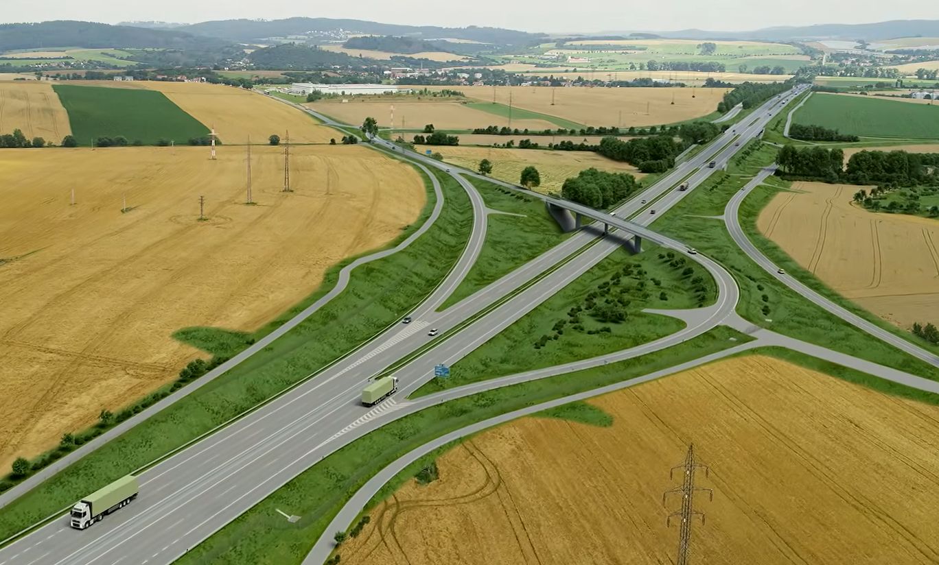 Vizualizace úseku Bořitov - Svitávka. Foto: ŘSD