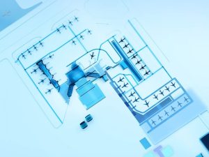 Komplex terminálů na letišti v Budapešti po rozšíření. Zdroj: Letiště Budapešť