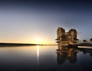 Vizualizace proměny jezera Medard. Zdroj: A8000