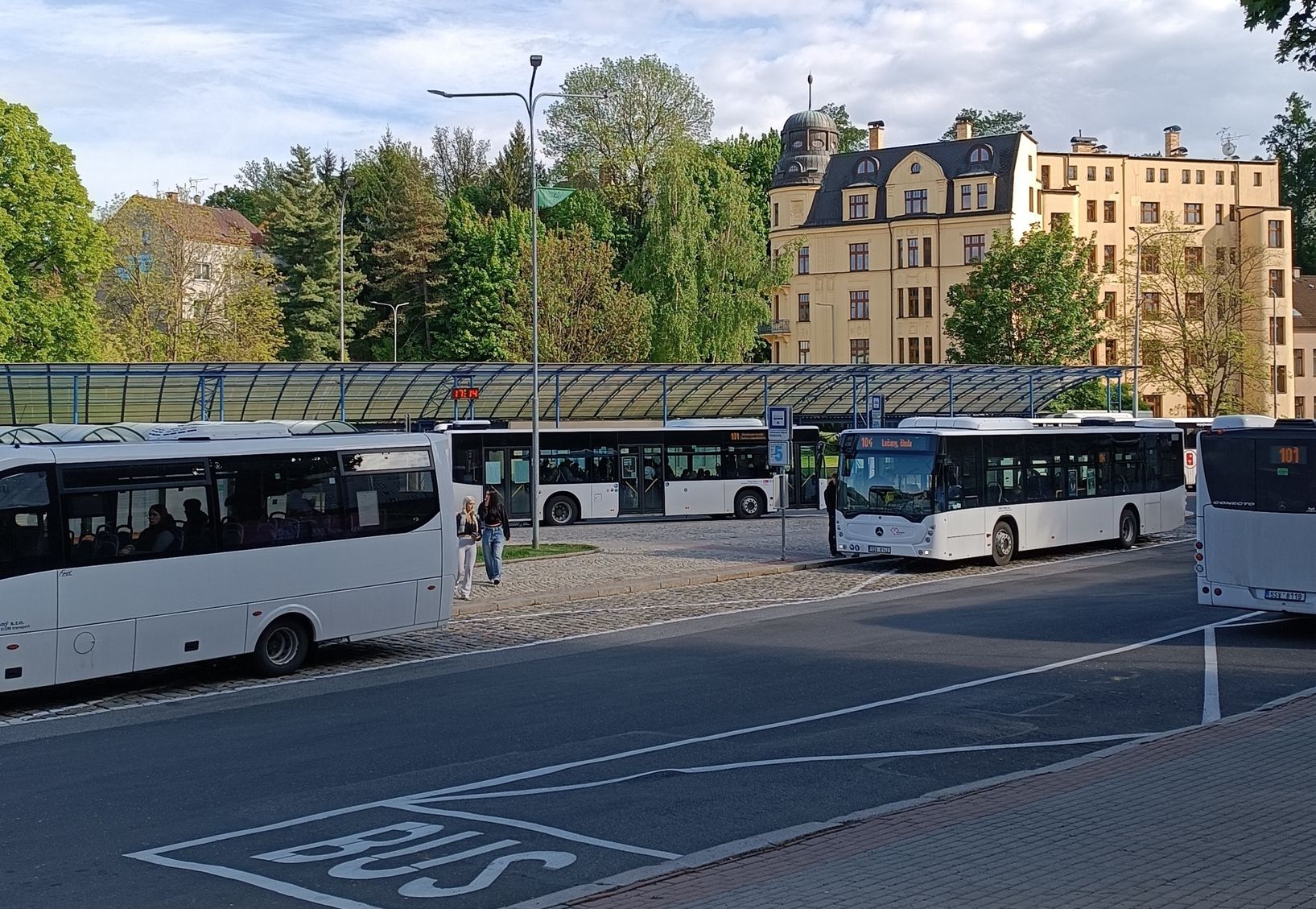 Autobusové nádraží v Jablonci nad Nisou. Foto: Korid LK