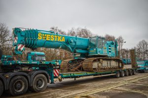 Speciální jeřáb pro nakolejování lokomotivy v Malšicích. Foto: Pavel Švestka, s.r.o.